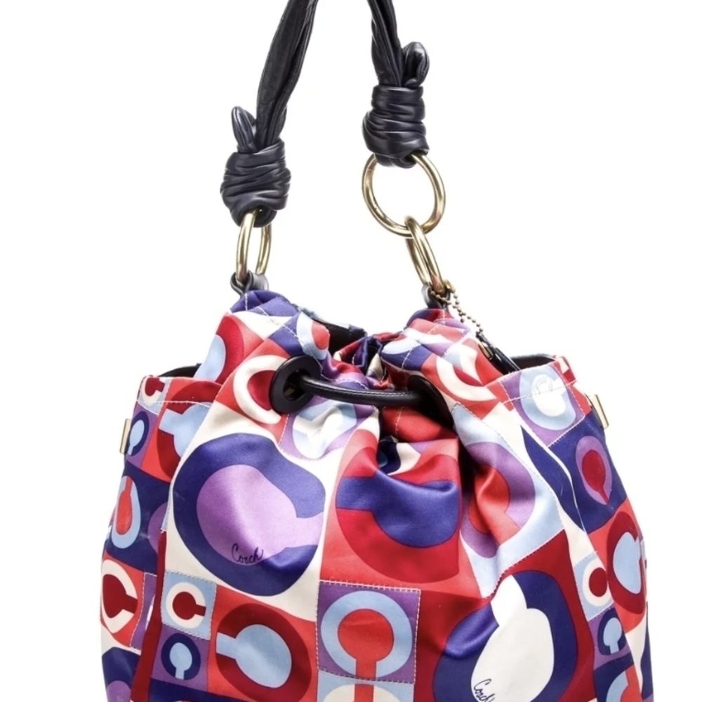 Authentic Coach Madison Graphic Op Art hobo bag